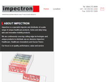 Tablet Screenshot of impectron.com